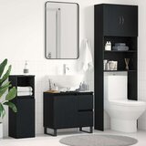  Kupaonski Ormar Crni Hrast 65x33x60 cm Konstruirano drvo | shoptok.hr