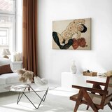  Slika - Egon Schiele – Liegender Akt mit gelbem Handtuch 120x80 Premium Print | shoptok.hr