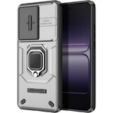 AVIZAR Ovitek za OnePlus Nord CE5 z obročkom in drsnim pokrovom za kamero, Siva, (5000190059) | Shoptok.si