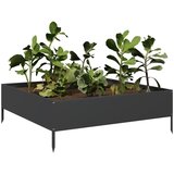  Povišena vrtna gredica crni 100x100x33,5 cm od čelika | shoptok.hr