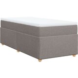  Krevet s oprugama i madracem smeđesivi 90x200 cm od tkanine | shoptok.hr