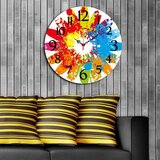 Wallity Zidni sat MDF 40cm šareni | Eponuda.ba