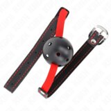 Kink Gag Hollow Hard Mouth Black/red (4,5 Cm) | Shoptok.si
