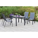 Gardenson VRTNA GARNITURA AMALFI aluminij rjava, barve grafita, siva | Shoptok.si