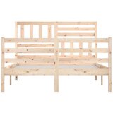  Okvir za krevet od masivnog drva 135 x 190 cm 4FT6 bračni | shoptok.hr