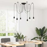 VISILICA sa 6 grla E27 crni metal | shoptok.hr