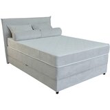 CARRYHOME BOXSPRING POSTELJA 140 cm x 200 cm , les, tekstil bež Cene