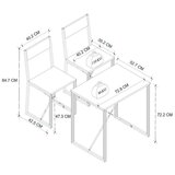 MID.YOU Jedilna Garnitura Insasi M, Bela, Črna, 3-Delna | Shoptok.si