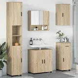 Komplet pohištva za kopalnico s predalom 5 pcs sonoma hrast