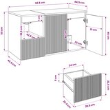  Set namještaja za kupaonicu 2 kom. Hrast sonoma Smeđa 62,5 x 44,5 x 50 cm | shoptok.hr