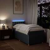 vidaXL Krevet s oprugama i madracem tamnosivi 90 x 190 cm od tkanine | shoptok.hr