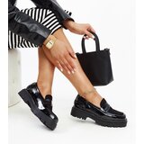 Gemre Black patent leather shoes with leather insole Kirsi | Shoptok.si
