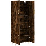  Visoka komoda dimljeni hrast 69 5x34x180 cm konstruiranog drva | shoptok.hr