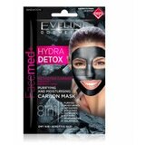 Eveline facemed purifying with activated carbon hydra detox maska za lice 2x5ml Cene