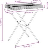  stol s pladnjem bež 65 x 40 x 75 cm od poliratana | shoptok.hr