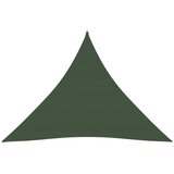 vidaXL Senčno jadro 160 g/m² temno zeleno 4x4x4 m HDPE, (20702633) | Shoptok.si