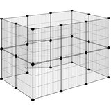 Kavez za ljubimce s 20 panela i vratima crni 35 x 35 cm čelični | Eponuda.com