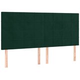  Okvir za krevet bez madraca tamnozeleni 200x200 cm baršunasti | shoptok.hr
