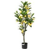  Umjetno stablo limuna 136 listova 120 cm zeleno | shoptok.hr