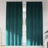 vidaXL zavese Temno zelena Poliester 140 x 245 cm Dekorativni vložki cene