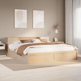 Furnova Posteljni okvir brez vzmetnice 200x200 cm trdna borovina, (22055384) Cene