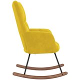  Stolica za ljuljanje boja senfa baršunasta | Eponuda.com