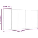  Vzglavna stranica temno rjava 100 cm blago, (21653063) | Shoptok.si