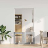  Vrata za pse z stojali 2 pcs Siva Sonoma 60 x 60 cm, (5000232699) | Shoptok.si