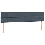 Krevet s oprugama i madracem LED tamnosivi 180x210 cm baršunasti | shoptok.hr