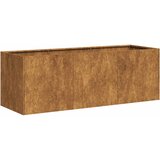 Maison Chic Cvetlični Lonec - Cvetlično korito Rusty 120x40x40 cm Vremensko odporno jeklo, (21789645) | Shoptok.si