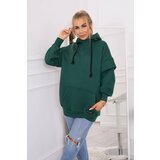 Kesi Insulated turtleneck sweatshirt dark green | shoptok.hr