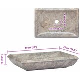  Umivaonik sivi 50 x 35 x 10 cm mramorni | shoptok.hr