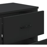  Komoda crna 91x35,5x74,5 cm od konstruiranog drva | shoptok.hr