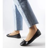 Gemre Black ballerinas adorned with a bow Vaillancour | Shoptok.si