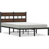vidaXL Okvir kreveta bez madraca s uzglavljem boja hrasta 120x200 cm Cijene