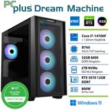 PCPLUS Namizni računalnik Dream Machine Core i7-14700F 32GB 2TB RTX 5070 12GB, Windows 11 Home | Shoptok.si