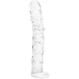 Steklen dildo - No. 34 Textured, 19 cm