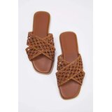Trendyol Shoes ženske papuče Takss25Te00059, smeđe | Eponuda.com