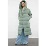 Trendyol Light Khaki Regular Side Snap Closure Water Repellent Long Quilted Puffer Jacket | Shoptok.si