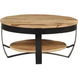 Maison Chic Klubska mizica - kavna mizica - Nizka mizica trden neobdelan mangov les 65x32 cm, (21752404) Cene