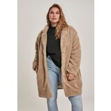 Urban Classics Women's Oversized Sherpa Coat Sand