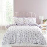 Catherine Lansfield Bijela/ljubičasta posteljina za bračni krevet/za produženi krevet 230x220 cm Isadora Floral – | shoptok.hr
