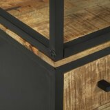  Highboard s ladicama Smeđa 70 x 35 x 180 cm Čvrsto drvo manga Slike