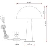 Globo 50670152 - Stona lampa JULIA 1xE14/25W/230V matni hrom | Eponuda.com