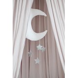 Dekorativni mjesec Silver Stars - Bijeli | shoptok.hr