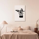  Slika - Banksy Mona Lisa with Rocket Launcher (1 Part) Vertical 60x90 Premium Print | shoptok.hr