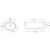 REA Bath REA Nadgradni umivaonik Linda Granit | shoptok.hr