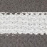  Jedrilica za sunčevu sjenu Svijetlo siva i bijela. 5 x 7 m HDPE | shoptok.hr
