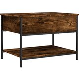 Furnova Klubska mizica dimljeni hrast 70x50x50 cm inž. les in kovina, (21913194) | Shoptok.si