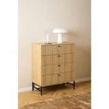 MID.YOU komoda, naravne barve, črna | Shoptok.si